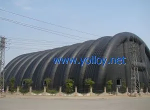 Huge Tunnel Shape Tent Struktur Membran tiup