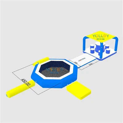 Platform Kombo Trampolin Air Tiup Dengan Tenda